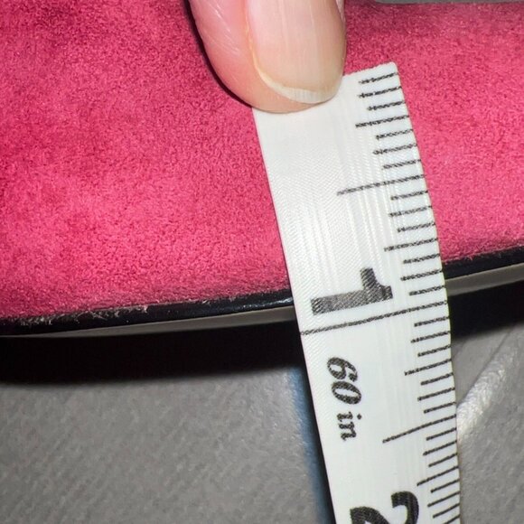 Nine West Pink Suede High Crystals Embellished Heels - Picture 7 of 10